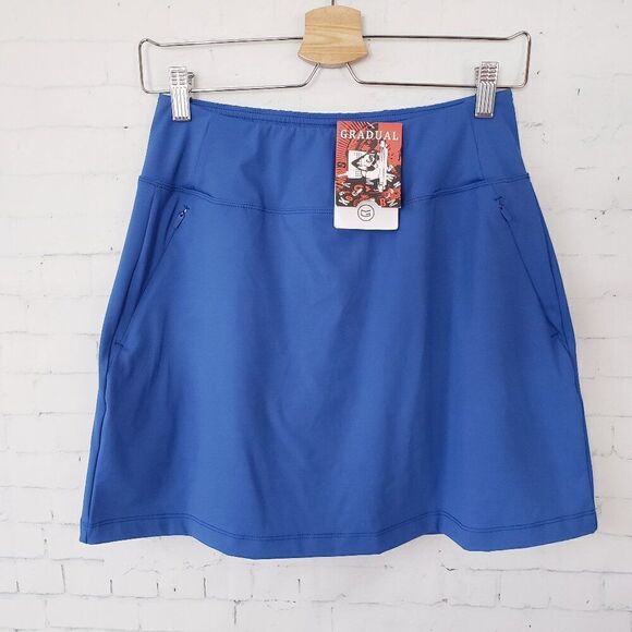 Gradual Dresses & Skirts - Gradual Golf Skort Skirt Size S Blue NEW Casual Travel Athleisure Preppy
